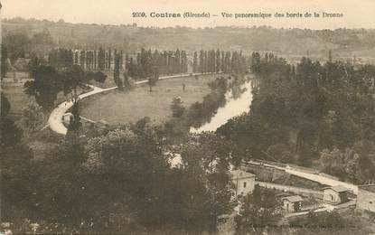 CPA FRANCE 33 "Coutras, vue panoramique des bords de la Dronne"