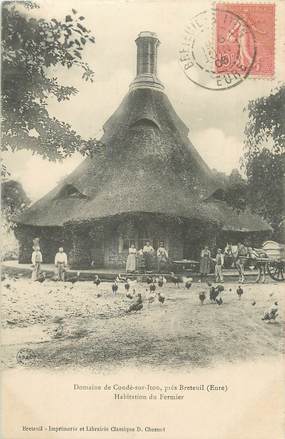 CPA FRANCE 27 " Domaine de Condé sur Iton, Habitation du fermier".