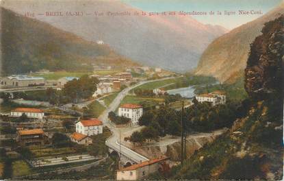 CPA FRANCE 06 ' Breil, Vue d'ensemble de la gare et ses dépendances de la ligne Nice-Coni".