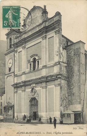 CPA FRANCE 06 ' Breil, L'église paroissiale".