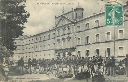 CPA FRANCE 83 " Brignoles, Caserne du 8ème colonial".