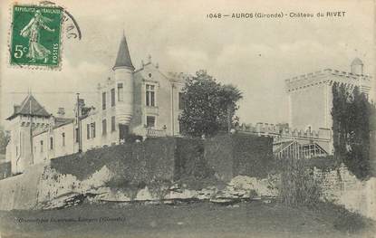 CPA FRANCE 33 "Auros, Chateau du Rivet"