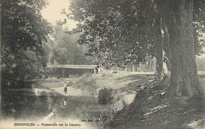 CPA FRANCE 83 " Brignoles, Passerelle sur le Caramy".