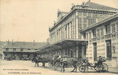 CPA FRANCE 42 " St Etienne, Gare de Châteaucreux".