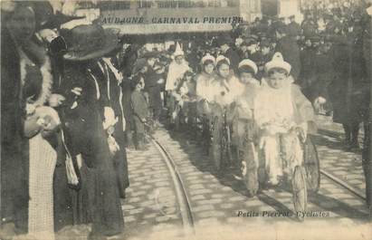 CPA FRANCE 13 "Aubagne, Le carnaval, les petits pierrots cyclistes'.