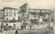 30 Gard CPA FRANCE 30 "Aigues Mortes, la Place Saint Louis"