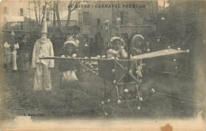 CPA FRANCE 13 "Aubagne, Le carnaval, l'aviation".