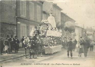 CPA FRANCE 13 "Aubagne, Le carnaval, Les pierrots en balade".