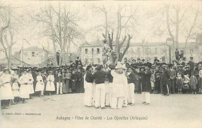 CPA FRANCE 13 "Aubagne, Les Fêtes de la Charité, Les Olivettes".