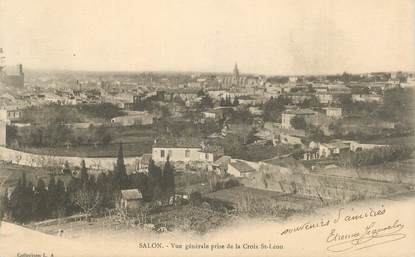 CPA FRANCE 13 "Salon, Vue générale prise de la Croix St Léon".