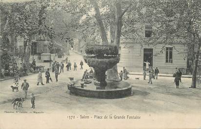 CPA FRANCE 13 "Salon, Place de la Grande Fontaine".