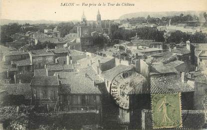 CPA FRANCE 13 "Salon, Vue prise de la tour du château".