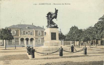 CPA FRANCE 73 "Albertville, monument des Mobiles"