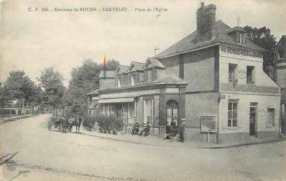 CPA FRANCE 76 "Canteleu, Place de l'église".