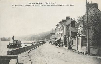 CPA FRANCE 76 "Canteleu - St Martin de Rocheville, Les quais".