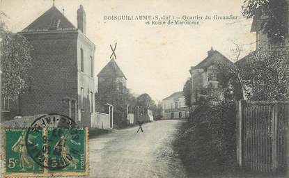 CPA FRANCE 76 "Boisguillaume, Quartier du Grenadier et Route de Maromme".