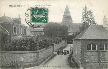 CPA FRANCE 76 "Boisguillaume, L'église et les écoles".