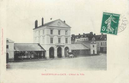 CPA FRANCE 76 "Bacqueville en Caux, L'Hôtel de Ville".