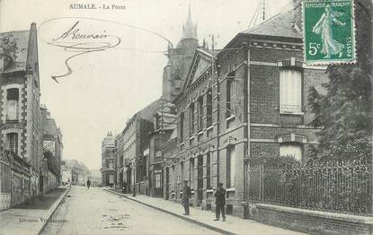 CPA FRANCE 76 "Aumale, La Poste".