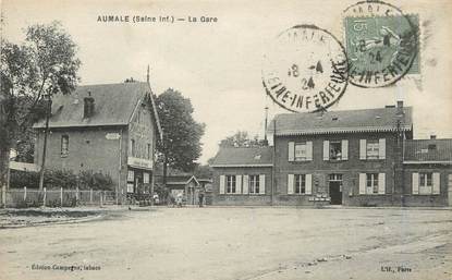 CPA FRANCE 76 "Aumale, La gare".