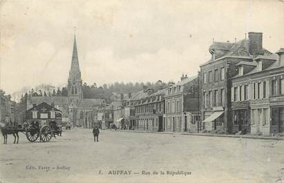 CPA FRANCE 76 "Auffay, Rue de la République".