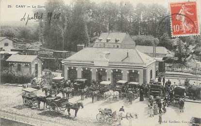 CPA FRANCE 76 "Cany, La gare".