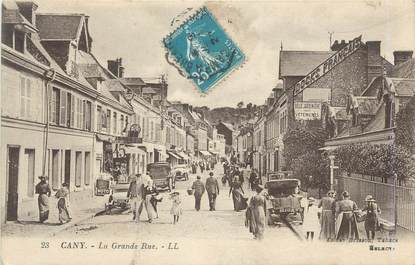 CPA FRANCE 76 "Cany, La grande rue".