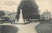 76 Seine Maritime CPA FRANCE 76 "Cany, Le jardin du monument aux morts et les écoles".