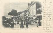 76 Seine Maritime CPA FRANCE 76 " Caudebec en caux, Le quai un jour de marché".