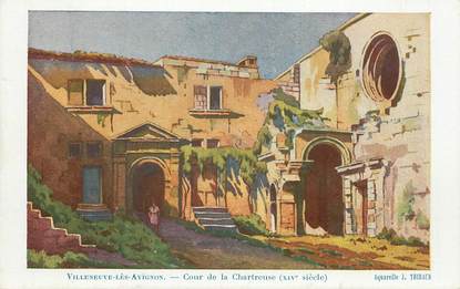 CPA FRANCE 30 "Villeneuve les Avignon, cour de la Chartreuse"