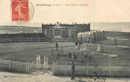 CPA FRANCE 76 " Criel plage, Une villa sur la plage".