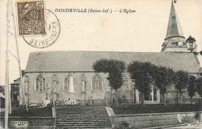 CPA FRANCE 76 " Doudeville, L'église".