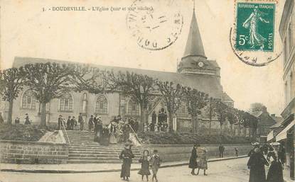 CPA FRANCE 76 " Doudeville, L'église".