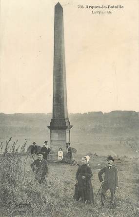 CPA FRANCE 76 " Arques la Bataille, La pyramide".