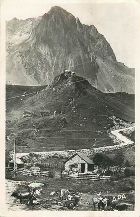 CPSM FRANCE 65 " La route du Tourmalet, Le Pic du Midi, le Pic d'Espade vu de la Mongie".