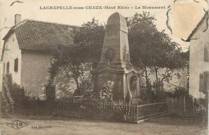 CPA FRANCE 68 " La Chapelle sous Chaux, Le monument aux morts".