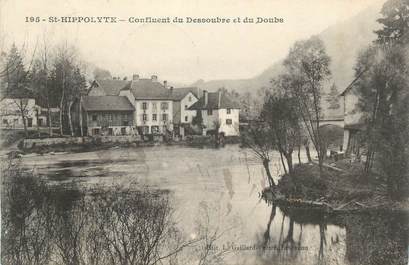 CPA FRANCE 25 "St Hippolyte, Confluent du Dessoubre et du Doubs".