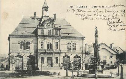 CPA FRANCE 25 "Russey, L'Hôtel de Ville".