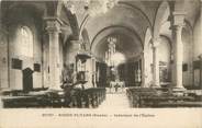 25 Doub CPA FRANCE 25 " Rozet Fluans, Intérieur de l'église".