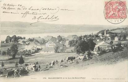 CPA FRANCE 25 "Malbuisson, Le lac de St Point".