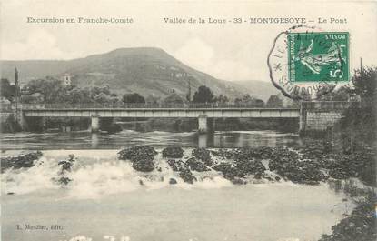 CPA FRANCE 25 "Montgesoye, Le pont".