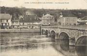 25 Doub CPA FRANCE 25 "L'Isle sur le Doubs, Le grand pont". / CACHET MILITAIRE