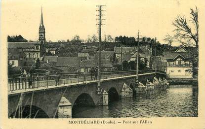 CPA FRANCE 25 " Montbéliard, Pont sur l'Allan".