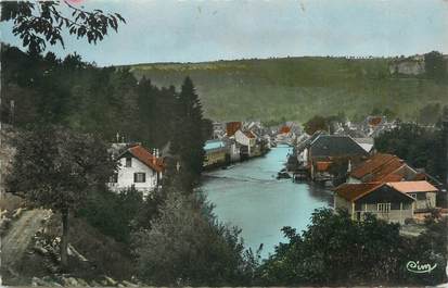 CPSM FRANCE 25 " Ornans, Vue sur la Loue, les moulins".