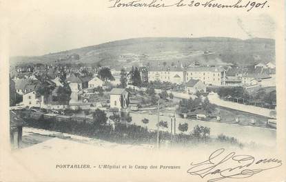 CPA FRANCE 25 " Portalier, L'Hôpital et le Camp des Pareuses".