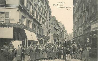 CPA FRANCE 75009 "Paris, Faubourg Poissonnière"