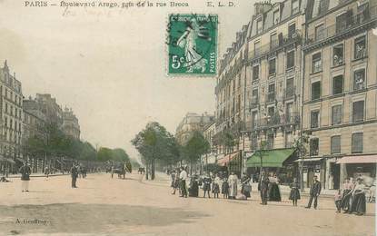 CPA FRANCE 75014 "Paris, Bld Arago, prise de la rue Broca"