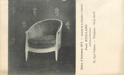 CPA FRANCE 75007 "Paris, Fauteuil de chambre à coucher, salon d'Automne 1913"