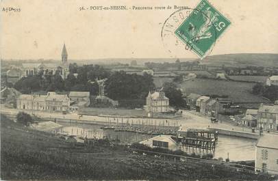 CPA FRANCE 14 " Port en Bessin, Panorama route de Bayeux".