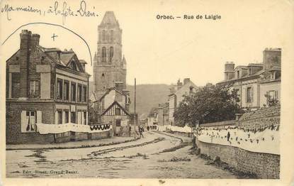 CPA FRANCE 14 "Orbec, rue de Laigle"